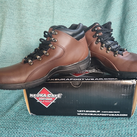 Vintage Kueka Women's Brown Slip Resistant Boots - Picture 2 of 5